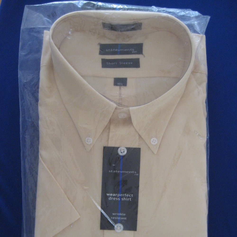 Statement @BT Men’s NWT Yellow Short Sleeve Shirt